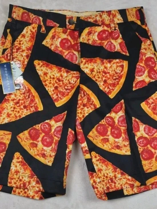 Loudmouth Golf Pizza Slice Shorts Men’s 30 NWT - Picture 2 of 8
